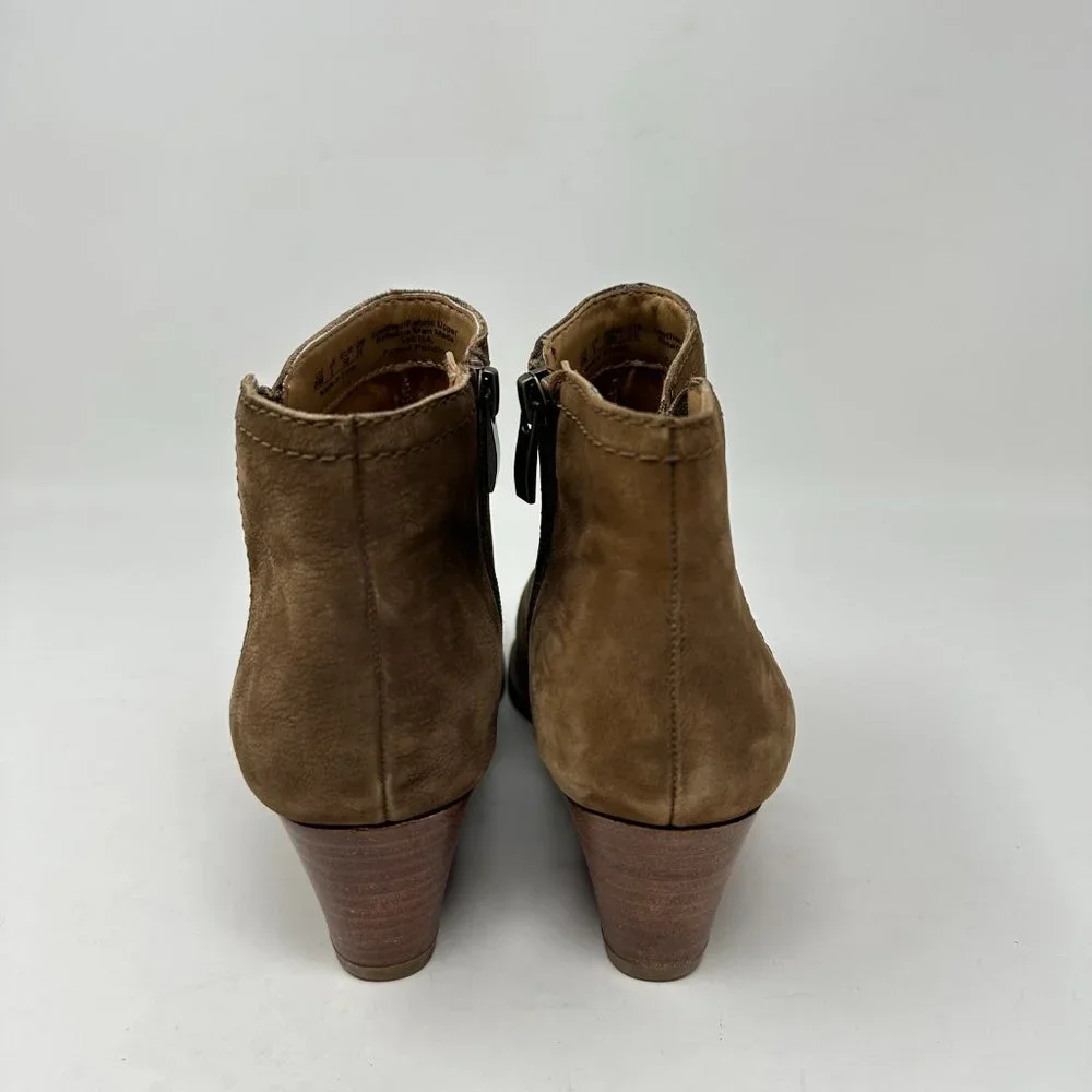 Franco Sarto Wera Wedge Soft Leather Ankle Booties Boots